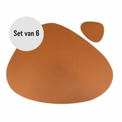Krumble Placemat set design - 6 stuks - Bruin