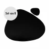 Krumble Placemat set design - 8 stuks - Zwart