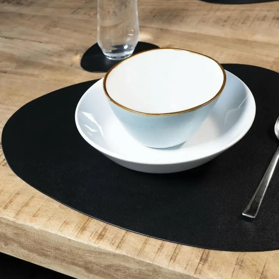 Krumble Placemat set design - 8 stuks - Zwart