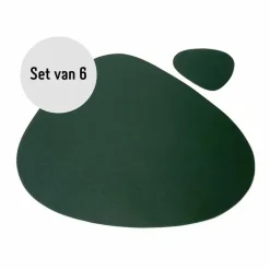 Krumble Placemat set design - 6 stuks - Groen