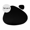 Krumble Placemat set design - 4 stuks - Zwart