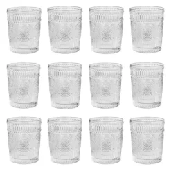 Krumble Waterglas vintage - 260 ml - Set van 12