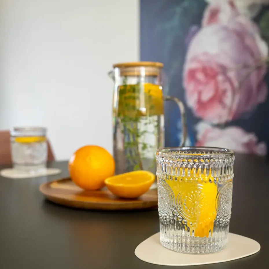 Krumble Waterglas vintage - 260 ml - Set van 12