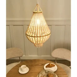 KUMBUKKAN - Kroonluchter - Lichtbruin - Rubberhout