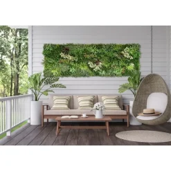 Kunsthaag wandpaneel - Mix blad A - 100x100 cm