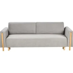 KVAM - Slaapbank 3-zits opbergruimte - Grijs - Polyester