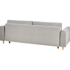 KVAM - Slaapbank 3-zits opbergruimte - Grijs - Polyester