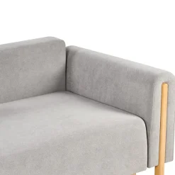 KVAM - Slaapbank 3-zits opbergruimte - Grijs - Polyester