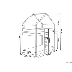 LABATUT - Stapelbed - Wit - 90 x 200 cm - Dennenhout