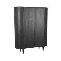 LABEL51 Bergkast Oliva - Zwart - Eiken - 125 cm