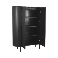 LABEL51 Bergkast Oliva - Zwart - Eiken - 125 cm