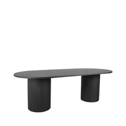 LABEL51 Eetkamertafel Oliva - Zwart - Eiken - 240 cm
