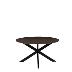 LABEL51 Eettafel Otis Espresso Mangohout Ø140cm