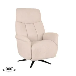 LABEL51 Fauteuil Oslo - Naturel - Boucle - Elektrisch - 87x79x112 cm