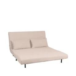 LABEL51 Slaapbank Double Bouclé Naturel/Zwart