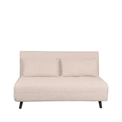 LABEL51 Slaapbank Double Bouclé Naturel/Zwart