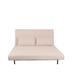 LABEL51 Slaapbank Double Bouclé Naturel/Zwart