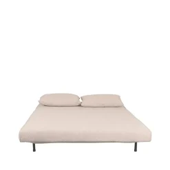 LABEL51 Slaapbank Double Bouclé Naturel/Zwart