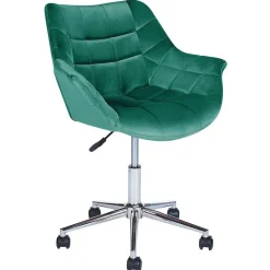 LABELLE - Bureaustoel - Groen - Fluweel