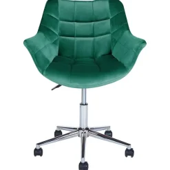 LABELLE - Bureaustoel - Groen - Fluweel