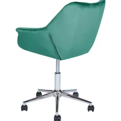 LABELLE - Bureaustoel - Groen - Fluweel