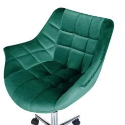 LABELLE - Bureaustoel - Groen - Fluweel