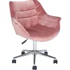 LABELLE - Bureaustoel - Roze - Fluweel