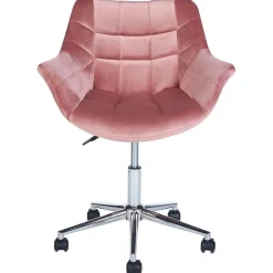 LABELLE - Bureaustoel - Roze - Fluweel