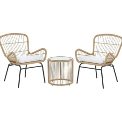 LABICO - Bistroset voor 2 - Natuurlijk - PE rotan