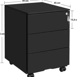 Ladeblok Incl. Slot - 55x45x39cm - Zwart