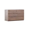 Ladekast 3 Lades - Donkerbruin MDF - 100x48x60cm - Noble