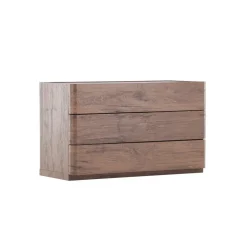 Ladekast 3 Lades - Donkerbruin MDF - 100x48x60cm - Noble