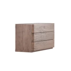 Ladekast 3 Lades - Donkerbruin MDF - 100x48x60cm - Noble