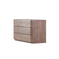Ladekast 3 Lades - Donkerbruin MDF - 100x48x60cm - Noble