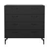 Ladekast Canada - mat zwart - 96x99x40 cm