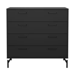 Ladekast Canada - mat zwart - 96x99x40 cm