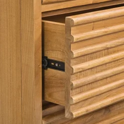 Ladekast Cinta 3 lades - naturel - 70x40x102 cm