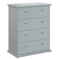 Ladekast Margaux - 4 lades - grijs - 104x85x46 cm