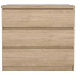 Ladekast Naia 3 lades - eikenkleur - 70,1x77x50 cm