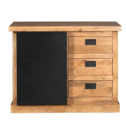 Ladekast Rechthoek Naturel Hout - 100x45x85cm - Nashville