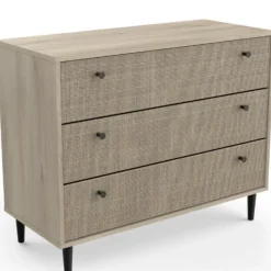 Ladekast Sayuri 3 lades-Kronberg eik/wicker