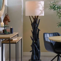 Lampenkap cilinder LIVIGNO - 50-50-38cm - eiwit