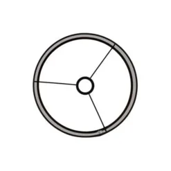 Lampenkap cilinder LIVIGNO - 40-40-30cm - zwart