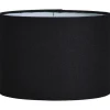 Lampenkap Luna cilinder zwart - 18xØ25 cm