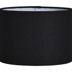 Lampenkap Luna cilinder zwart - 18xØ25 cm