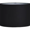 Lampenkap Luna cilinder zwart - 21xØ30 cm