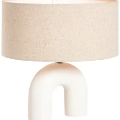 Lampenkap Luna ovaal naturel - 28,5x38x17,5 cm