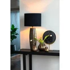 Lampenkap Ovaal Velours - Zwart - 30x15x25cm