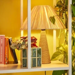 Lampenkap Rowen - naturel - Ø35x18,5 cm