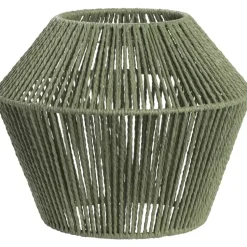 Lampenkap Willow - groen metaal/papier - 27xØ33 cm